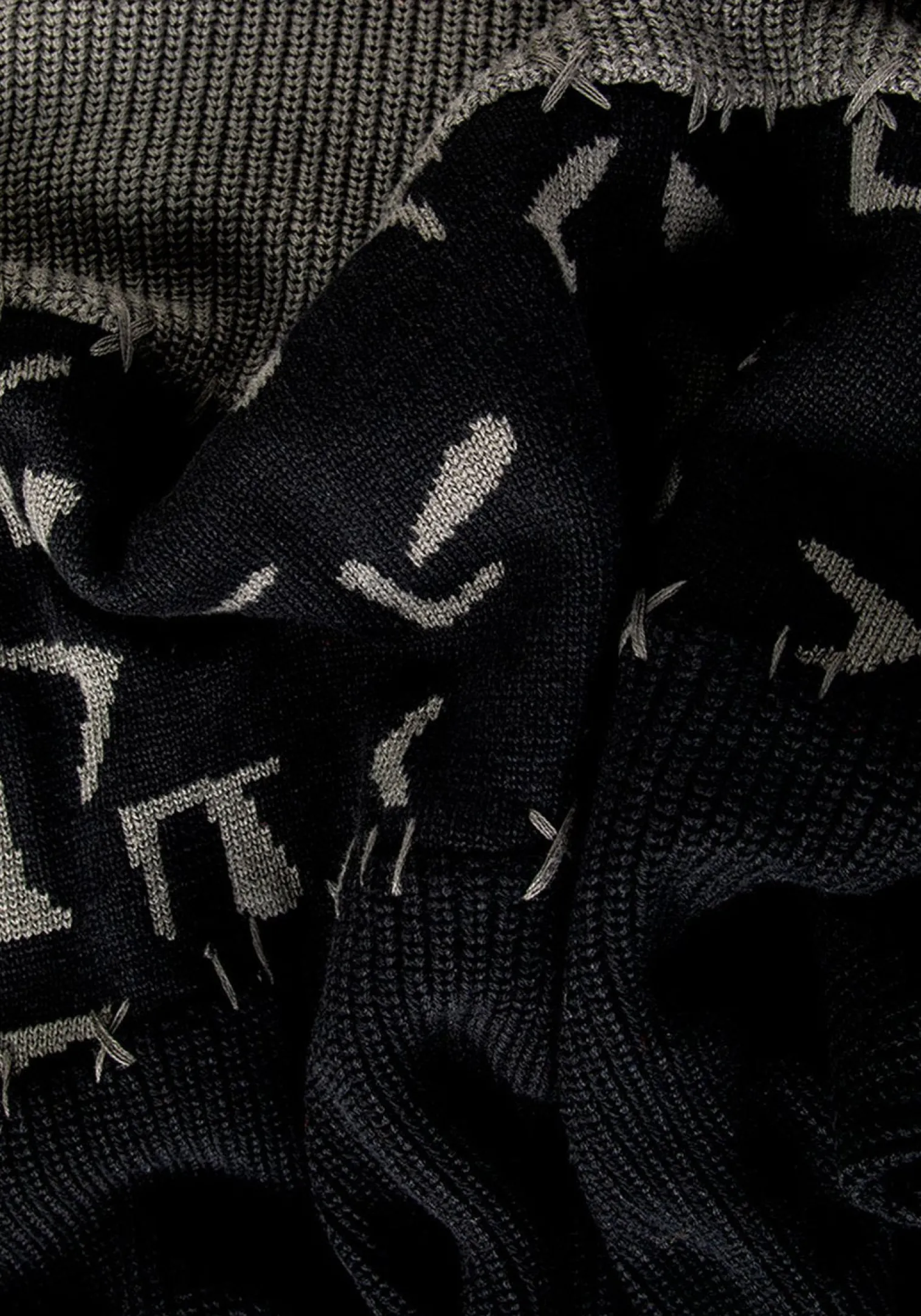 Abstract Longline Sweater