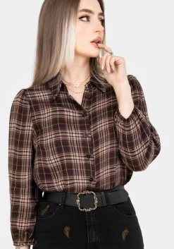 Adra Check Button Up Shirt