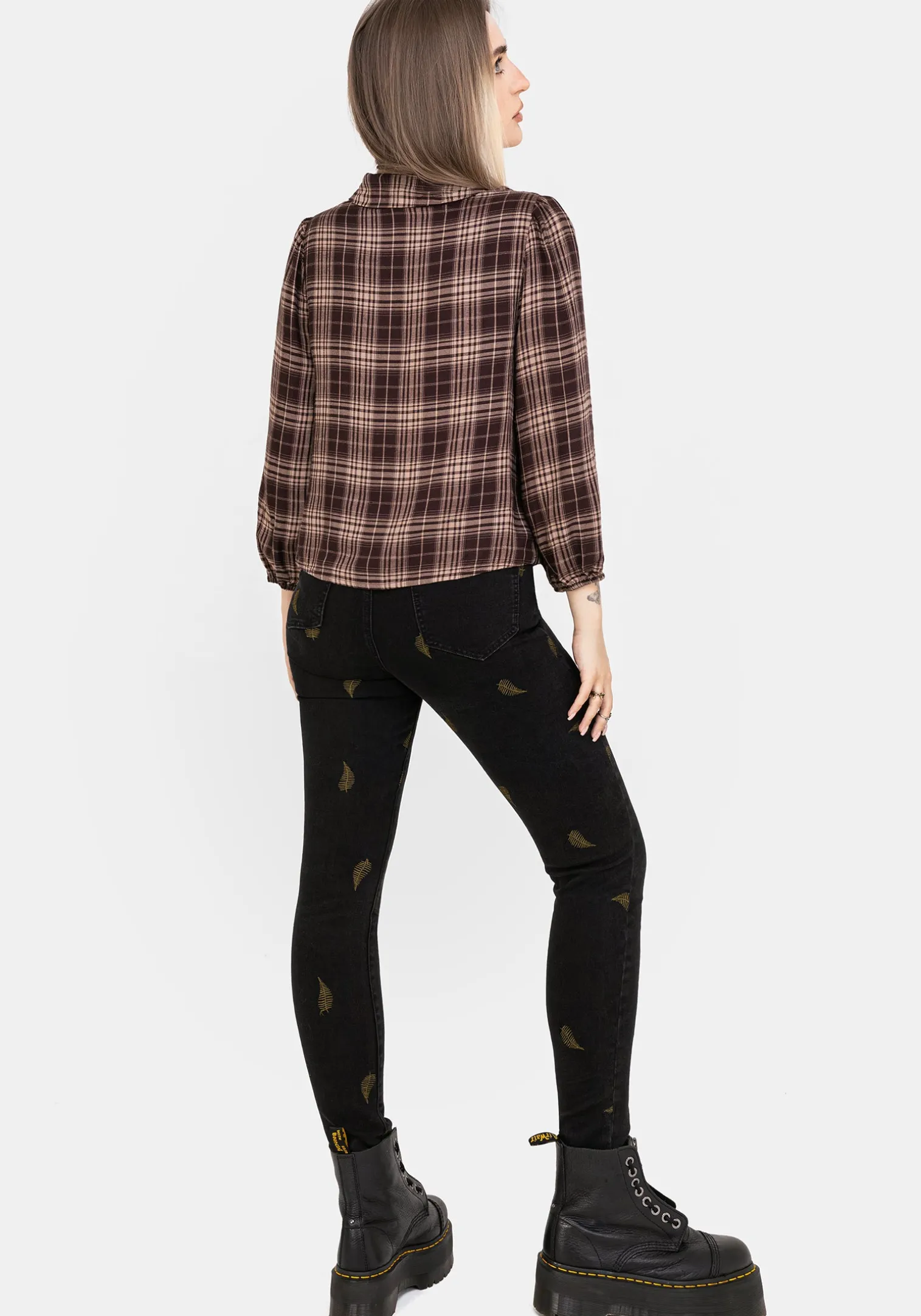 Adra Check Button Up Shirt