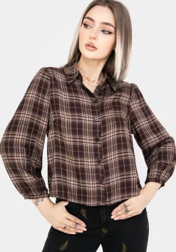 Adra Check Button Up Shirt