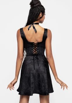 Aisha Jacquard Mini Corset Dress