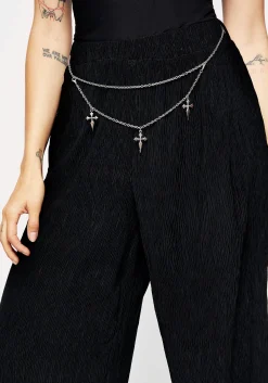Algea Crinkle Wide Leg Trousers