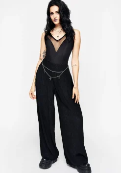 Algea Crinkle Wide Leg Trousers