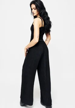 Algea Crinkle Wide Leg Trousers