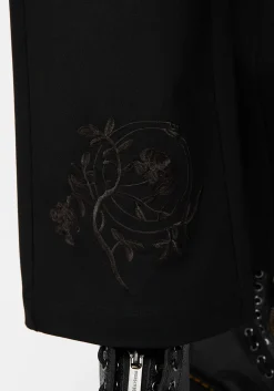 Amalthea Embroidered Tailored Wide Leg Trousers