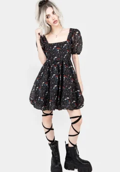 Amanita Organza Puffball Mini Dress