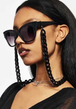 Anelace Chain Cat Eye Sunglasses