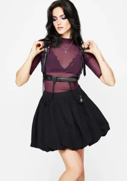 Aranya Puff Micro Mini Skirt