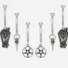 Arbor Coffin Charm Hoop Earrings Set