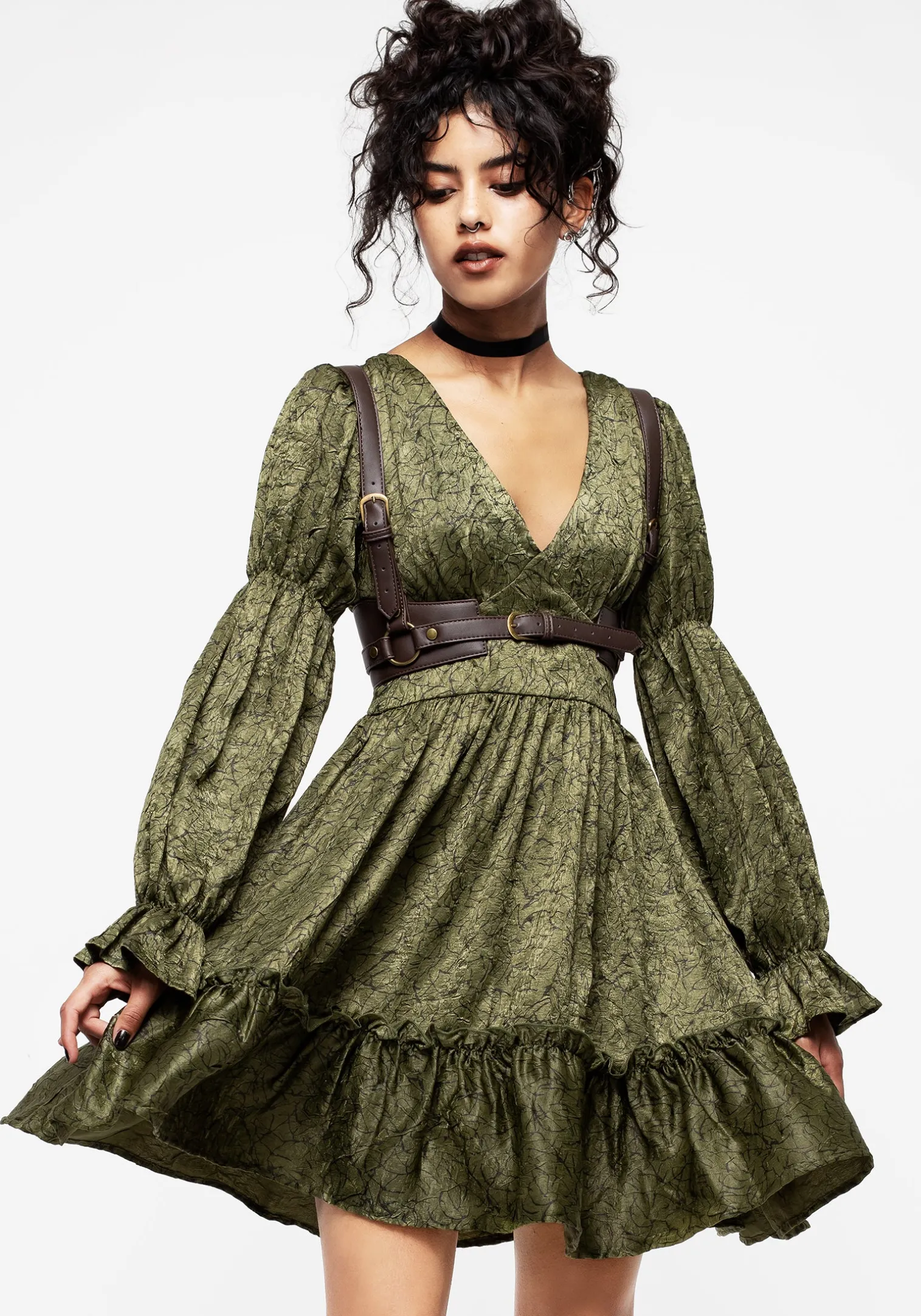 Arda Virago Sleeve Mini Dress