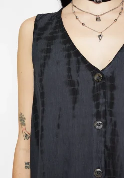 Aria Tie Dye Button Up Top