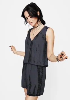 Aria Tie Dye Button Up Top
