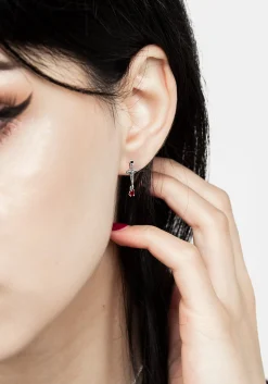 Athame Dagger Cz Studs