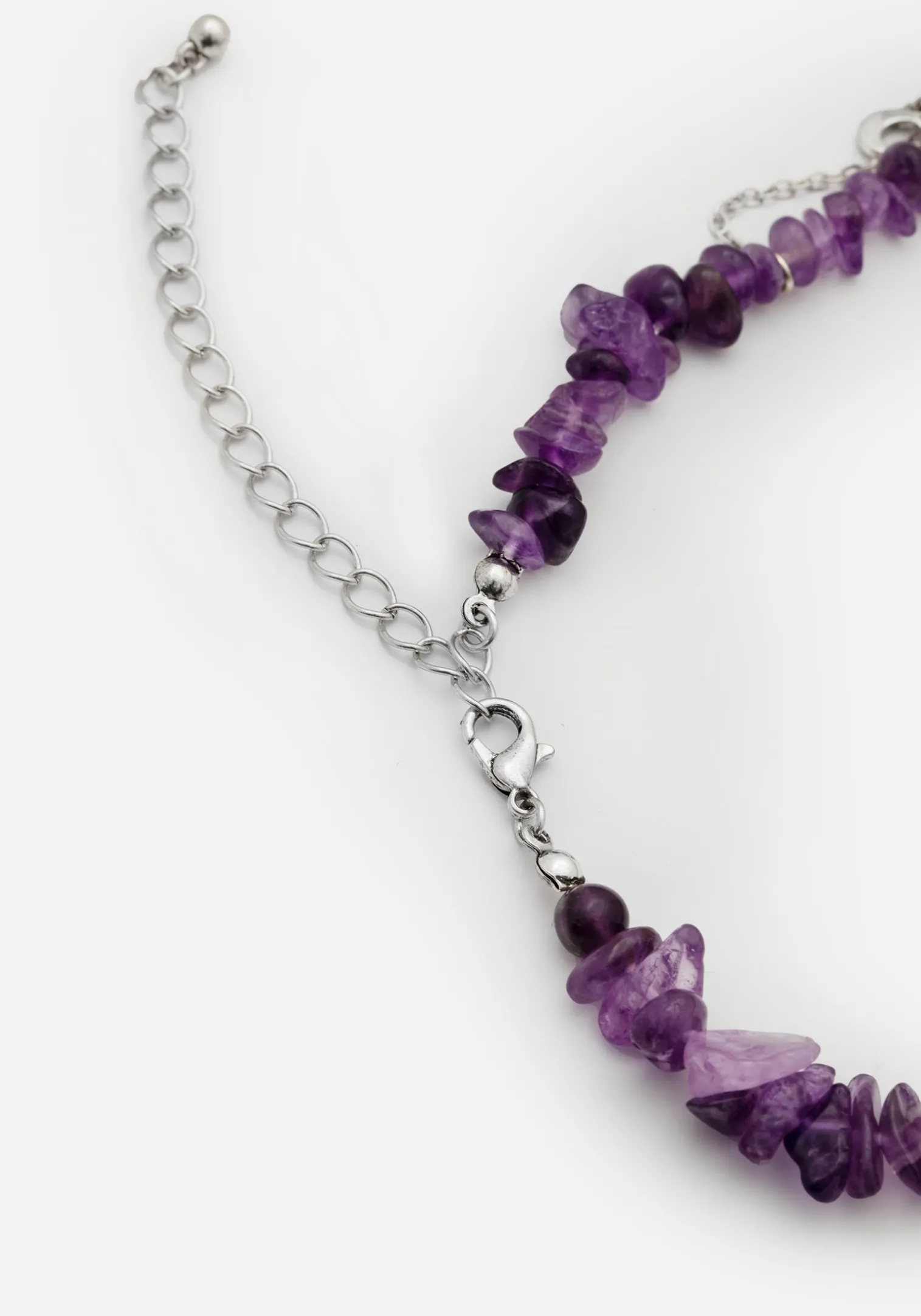 Aurora Gem Choker Necklace - Purple