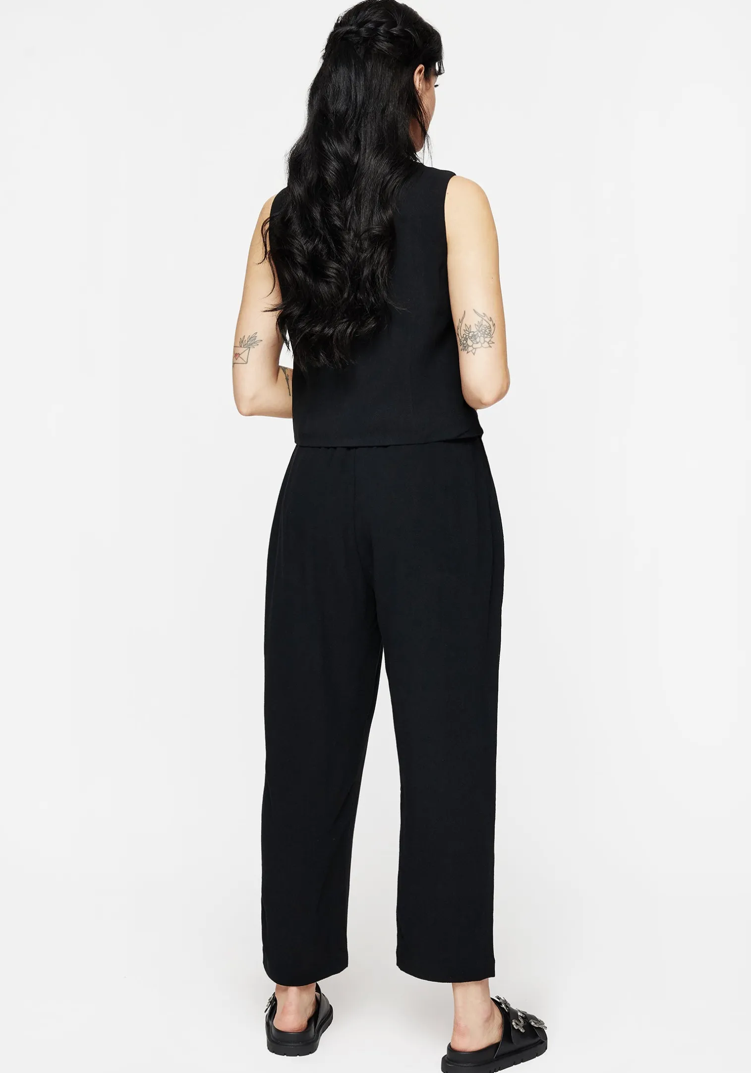 Aya Embroidered Linen Blend Balloon Pants