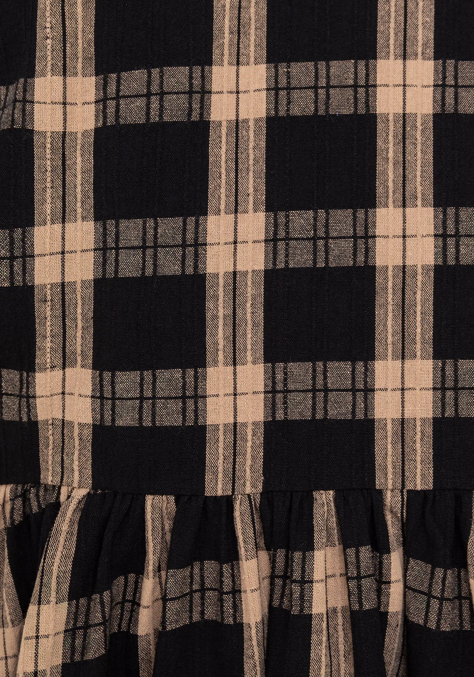Backspace Check Mini Skater Dress