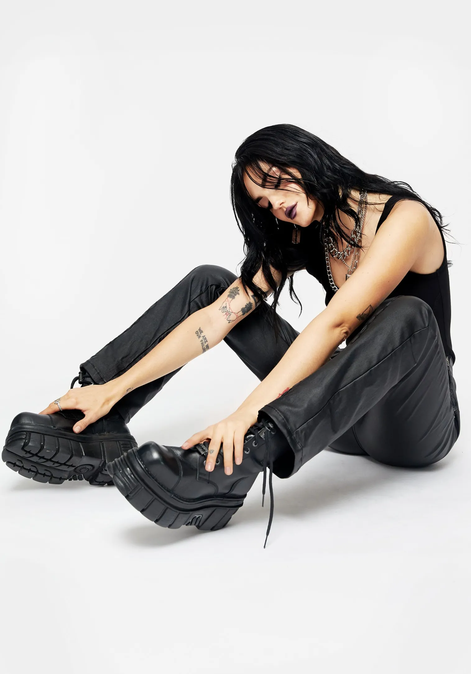 Bane Leather Flare Pant