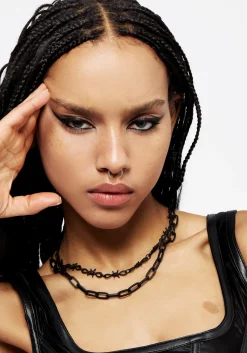 Barbed Layered Necklace