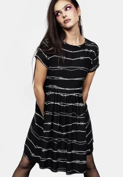 Barbed Skater Dress