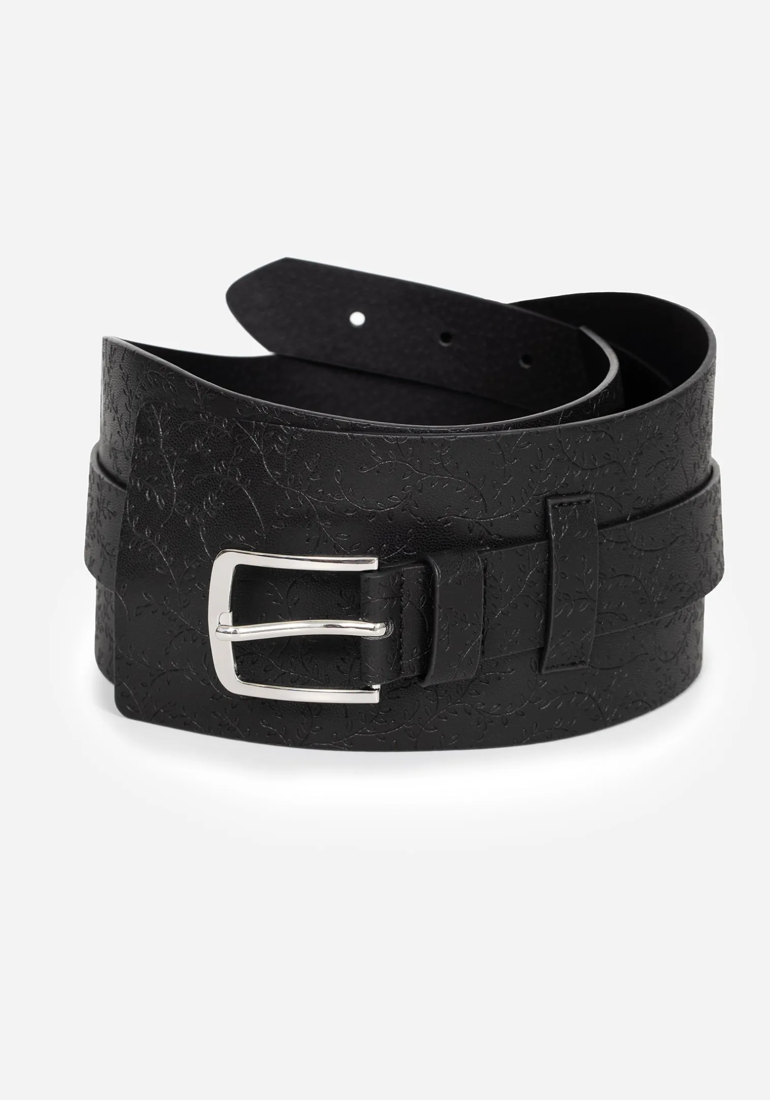 Bathory Floral Embossed Waist Belt