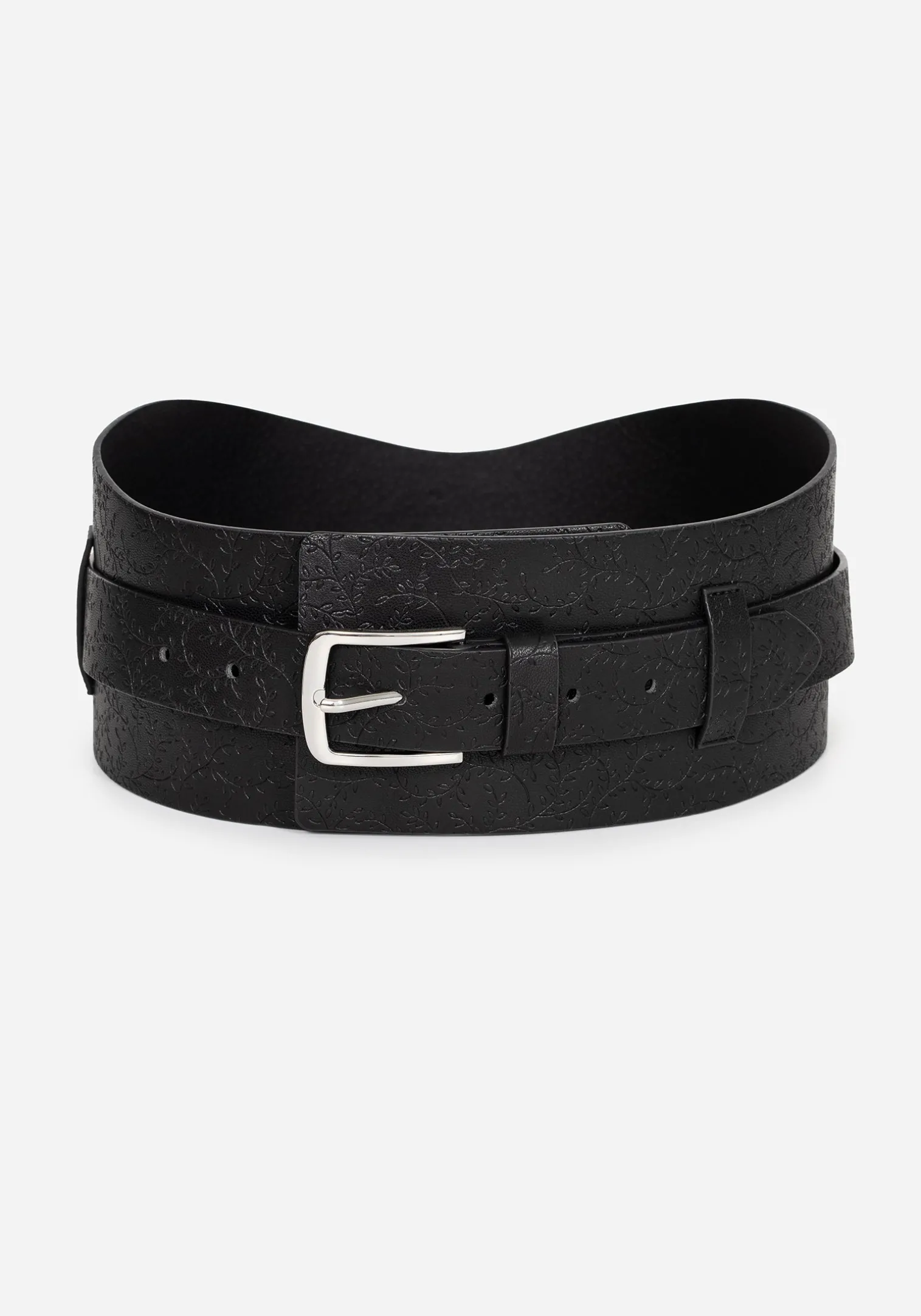 Bathory Floral Embossed Waist Belt