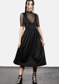 Belladonna Wrap Suspender Midi Dress
