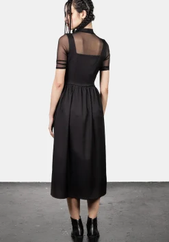 Belladonna Wrap Suspender Midi Dress