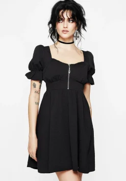 Betrayal Zip Up Mini Dress