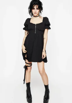 Betrayal Zip Up Mini Dress