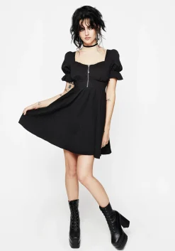 Betrayal Zip Up Mini Dress