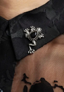 Bheki Frog Brooch Pin