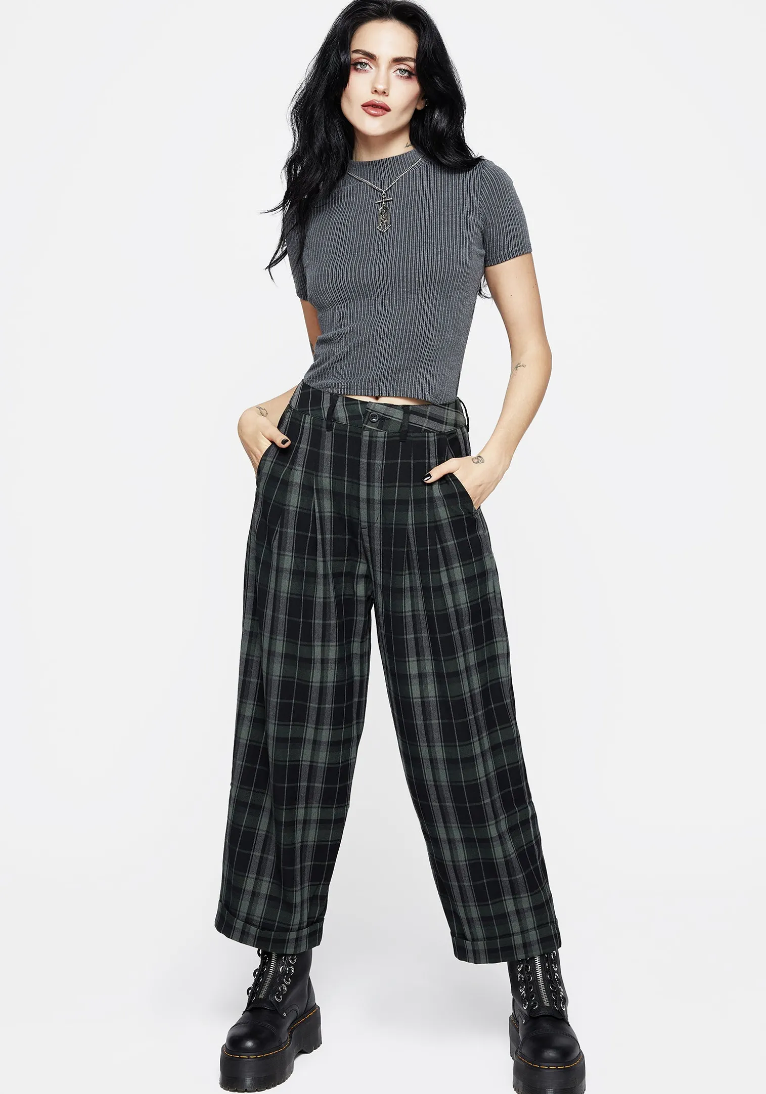 Bittersweet Check Pants