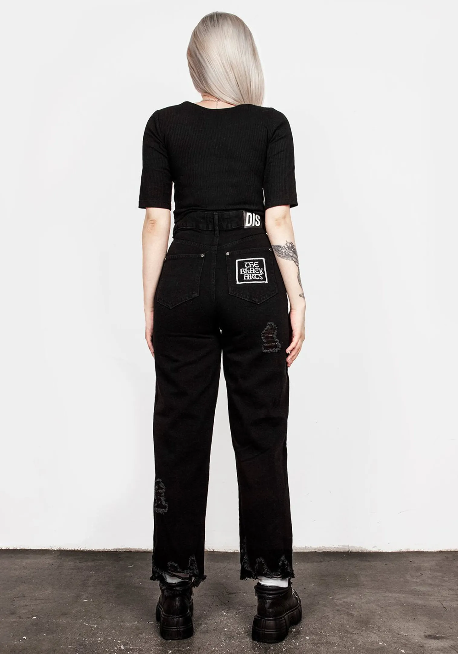 Black Arts Distressed Jeans