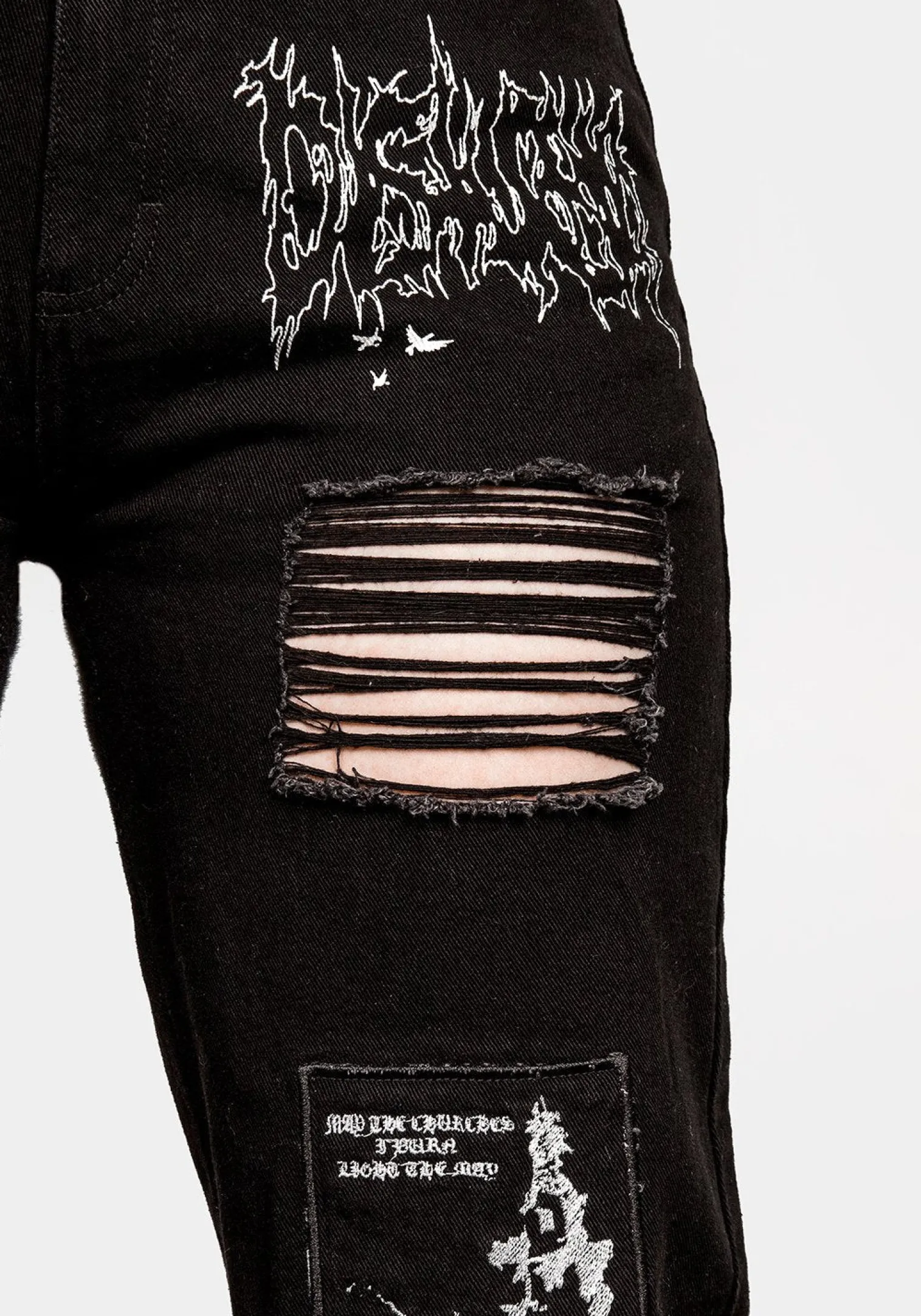 Black Arts Distressed Jeans