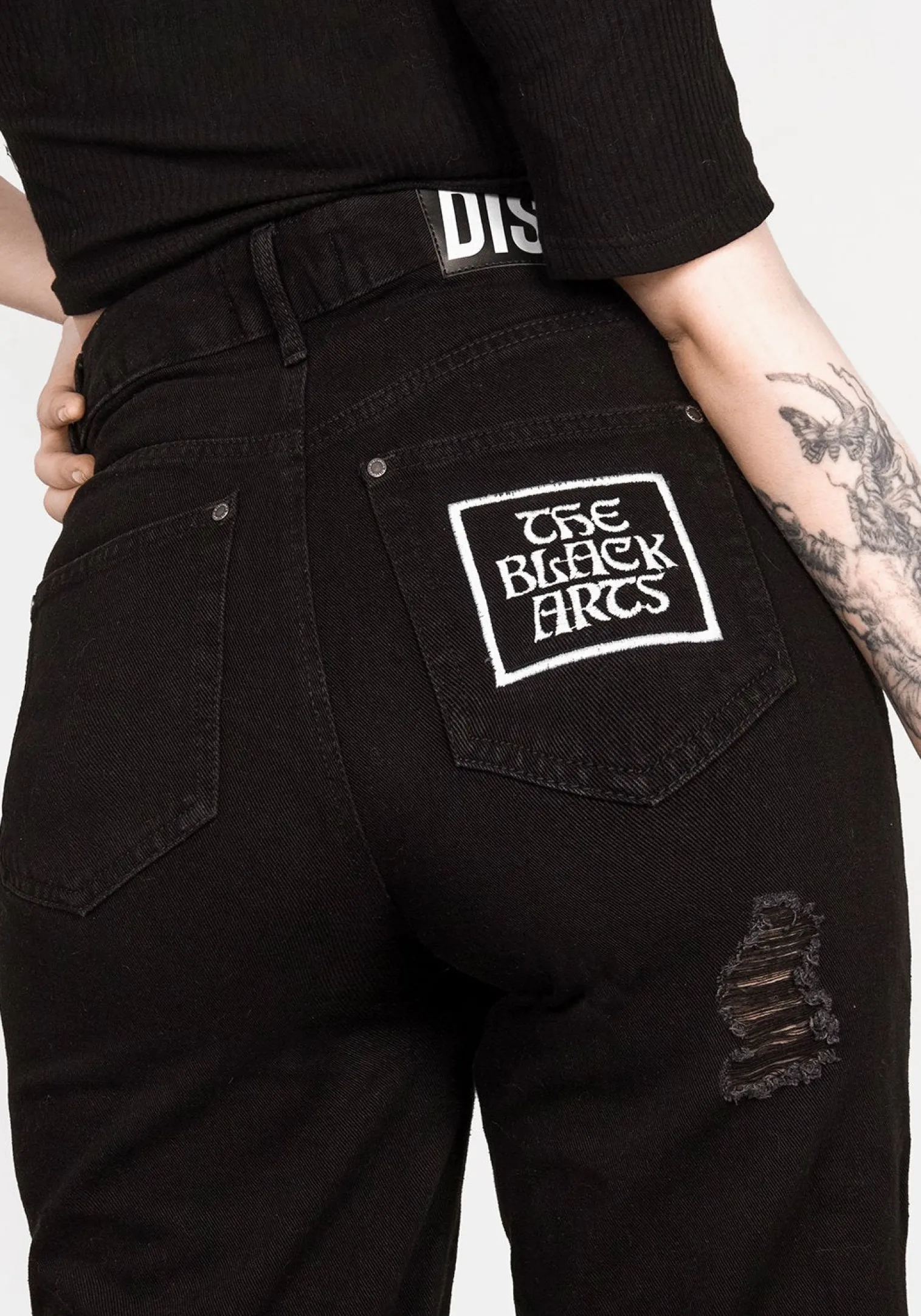 Black Arts Distressed Jeans