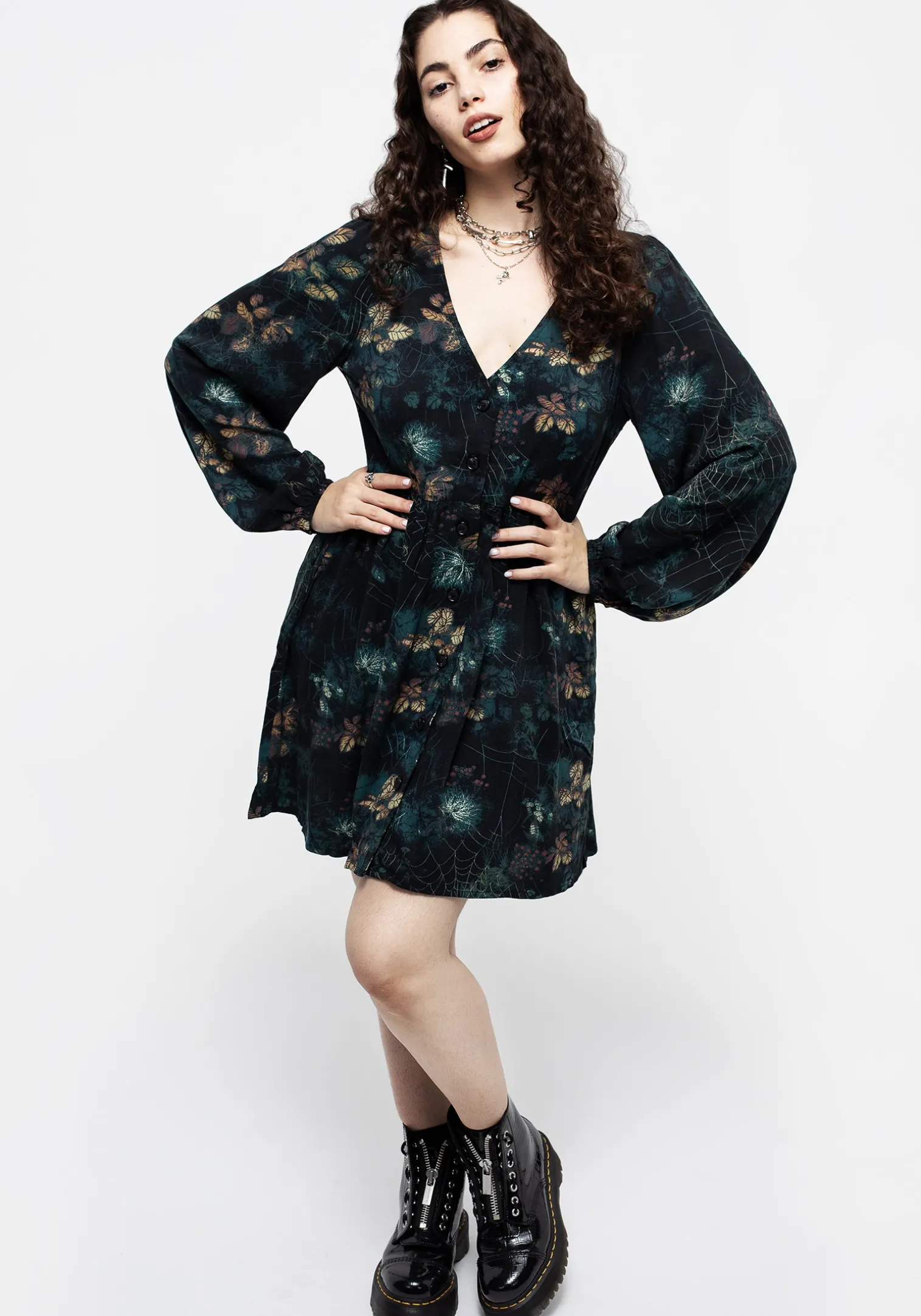 Blackthorn Button Up Mini Dress