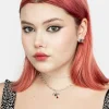 Bleeding Eye Cz Chain Choker
