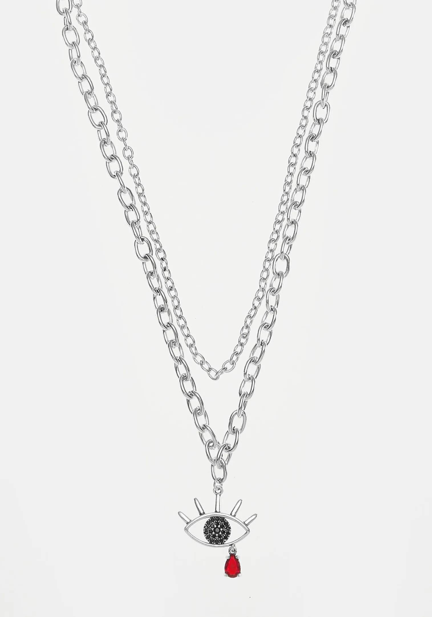 Bleeding Eye Cz Chain Choker