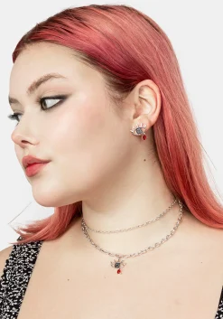 Bleeding Eye Cz Studs
