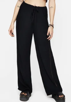 Blessing Lace Trim Wide Leg Trouser