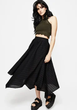 Blythe Handkerchief Hem Midaxi Skirt