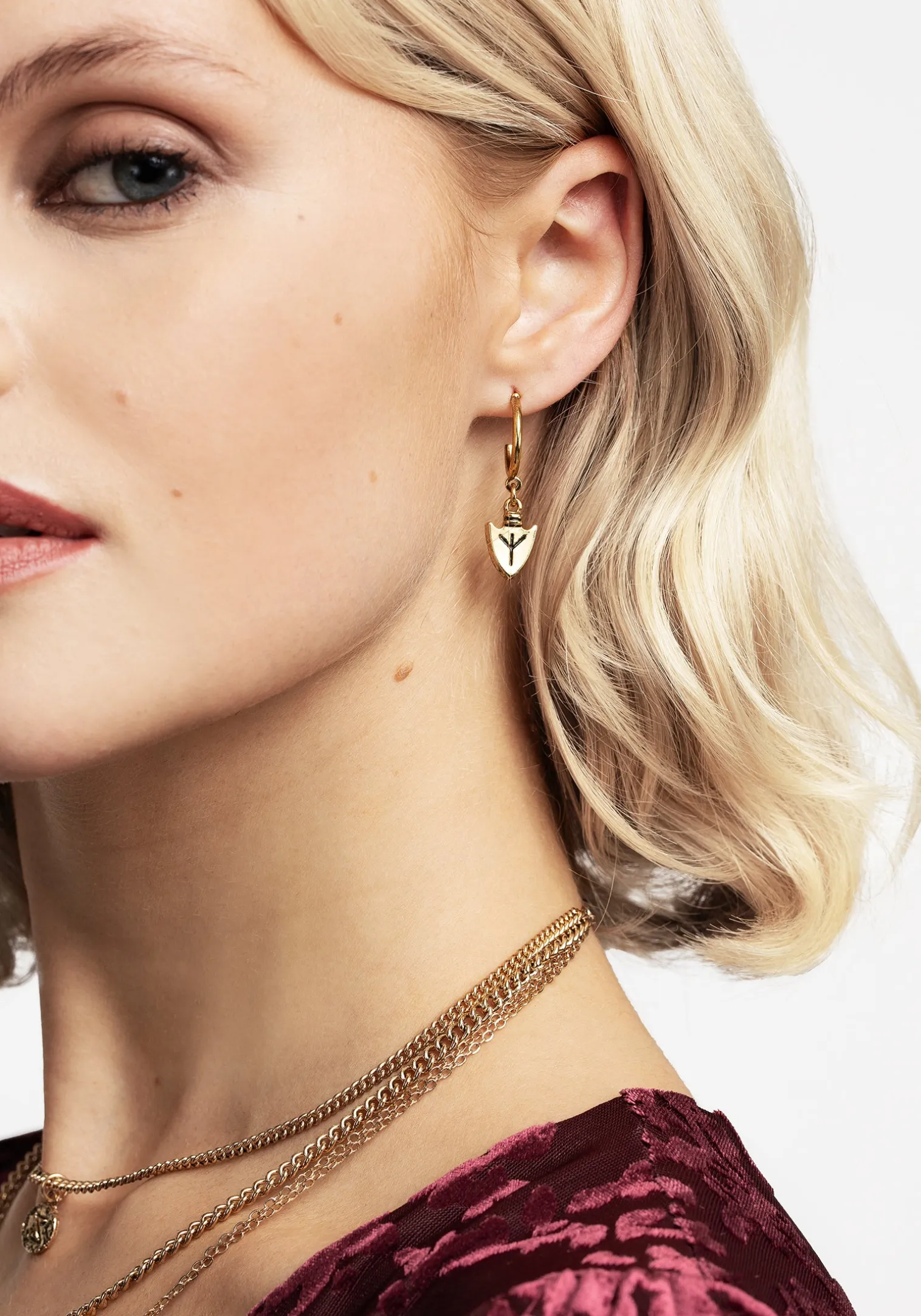 Brunnhilde Earrings - Gold