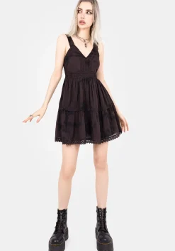 Burnout Tie Dye Cotton Mini Dress