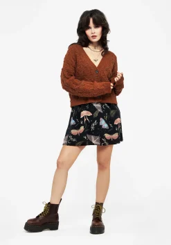 Cadmium Pointelle Knit Cardigan