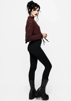 Cage Cut Out Flared Trousers