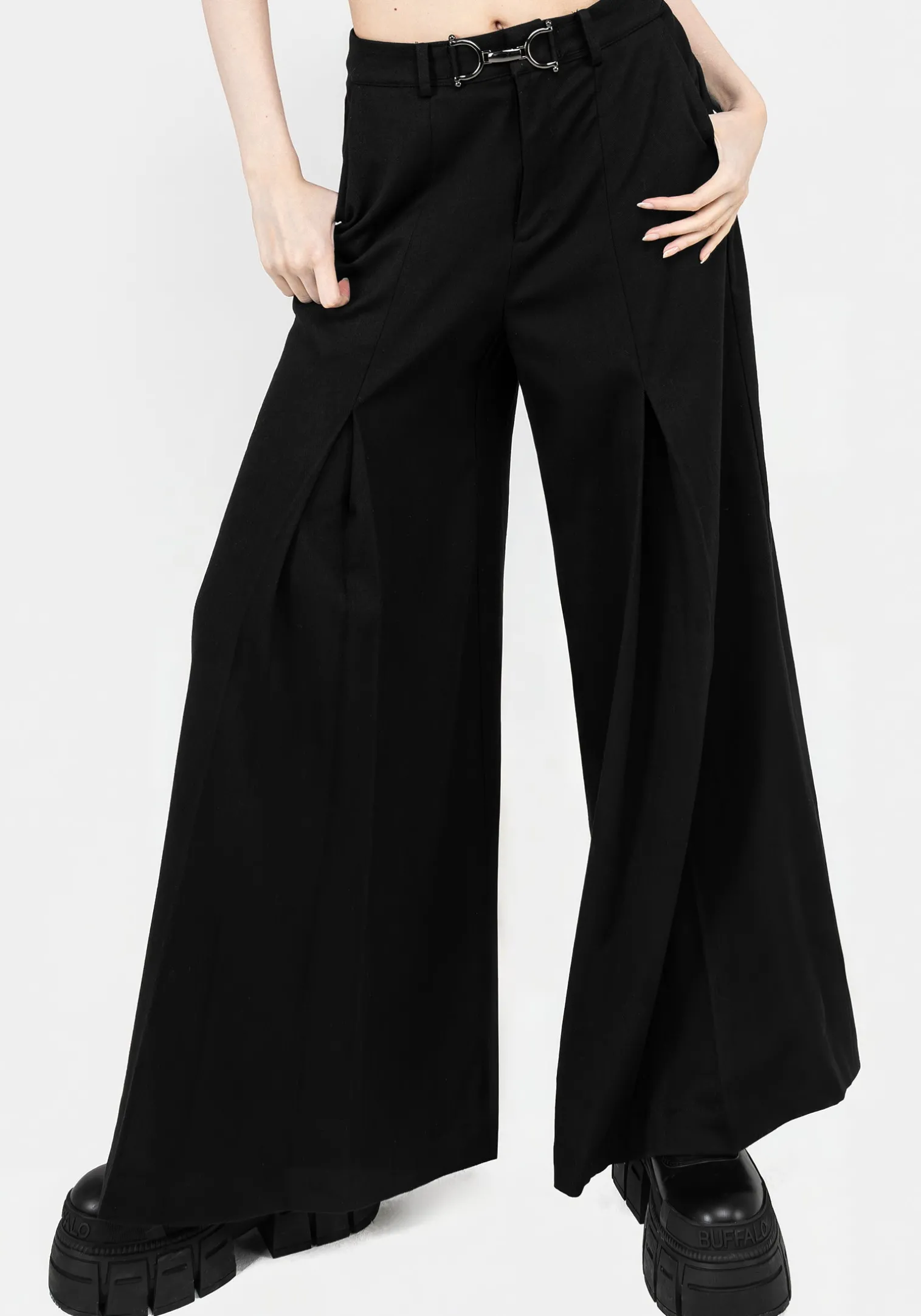Camilla Wide Leg Pleated Trousers