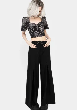 Camilla Wide Leg Pleated Trousers