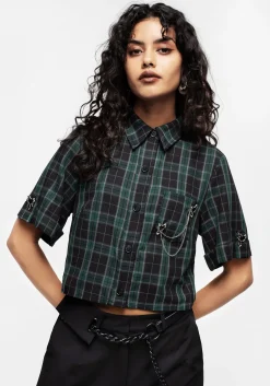 Cardio Check Cotton Button Up Shirt