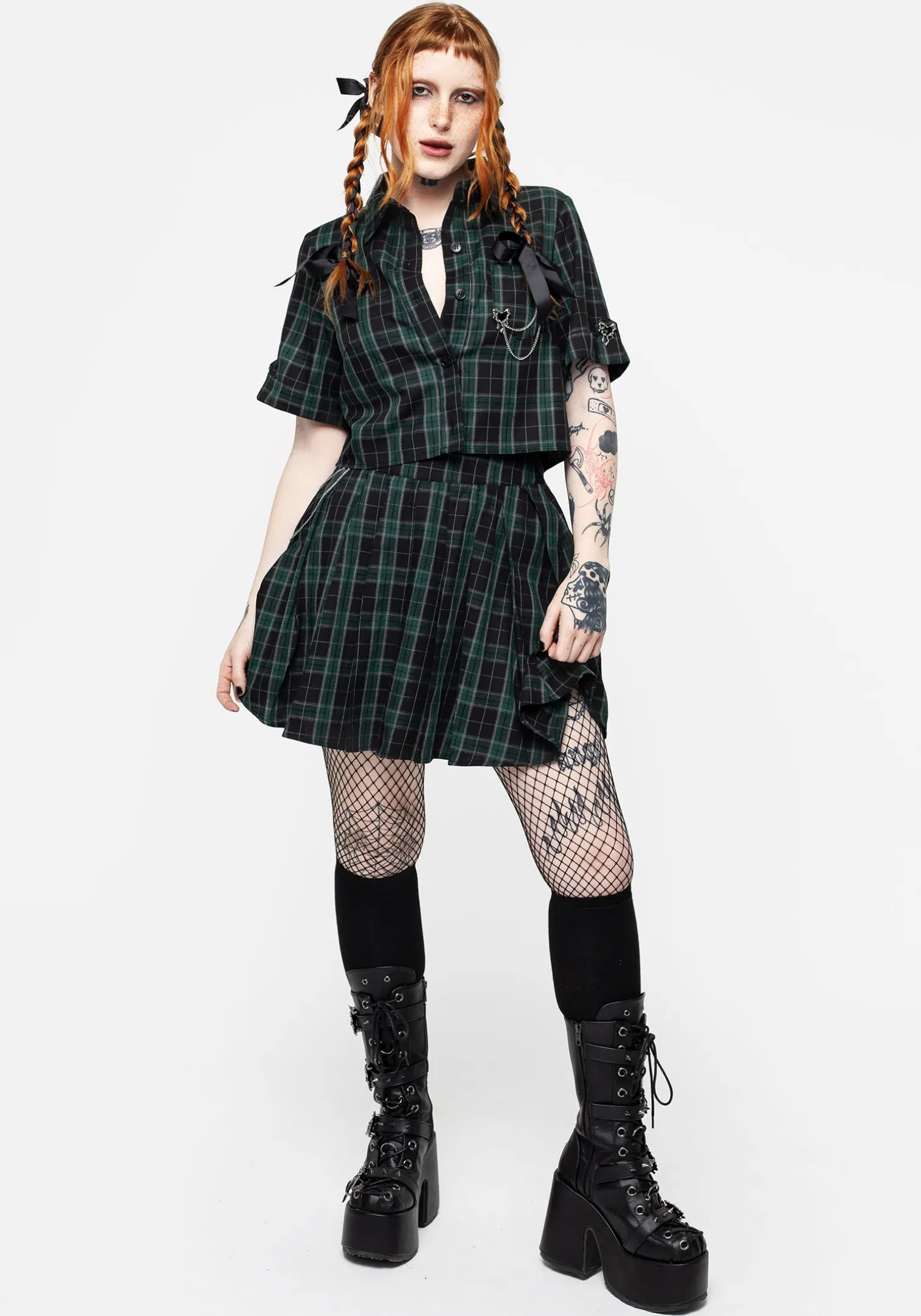 Cardio Check Cotton Button Up Shirt