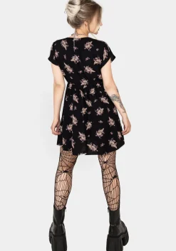 Carrion V-Neck Mini Smock Dress